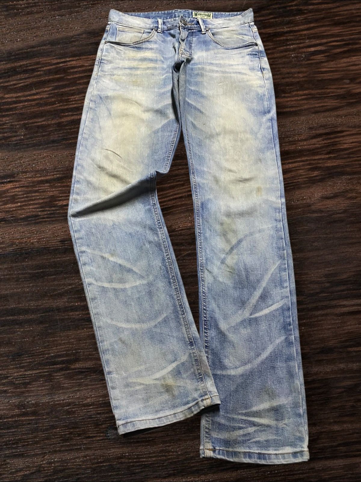 Other Peoples Republic Union Wash&Wash Distressed Denim Fade Jeans Size US 31 - 1 Thumbnail