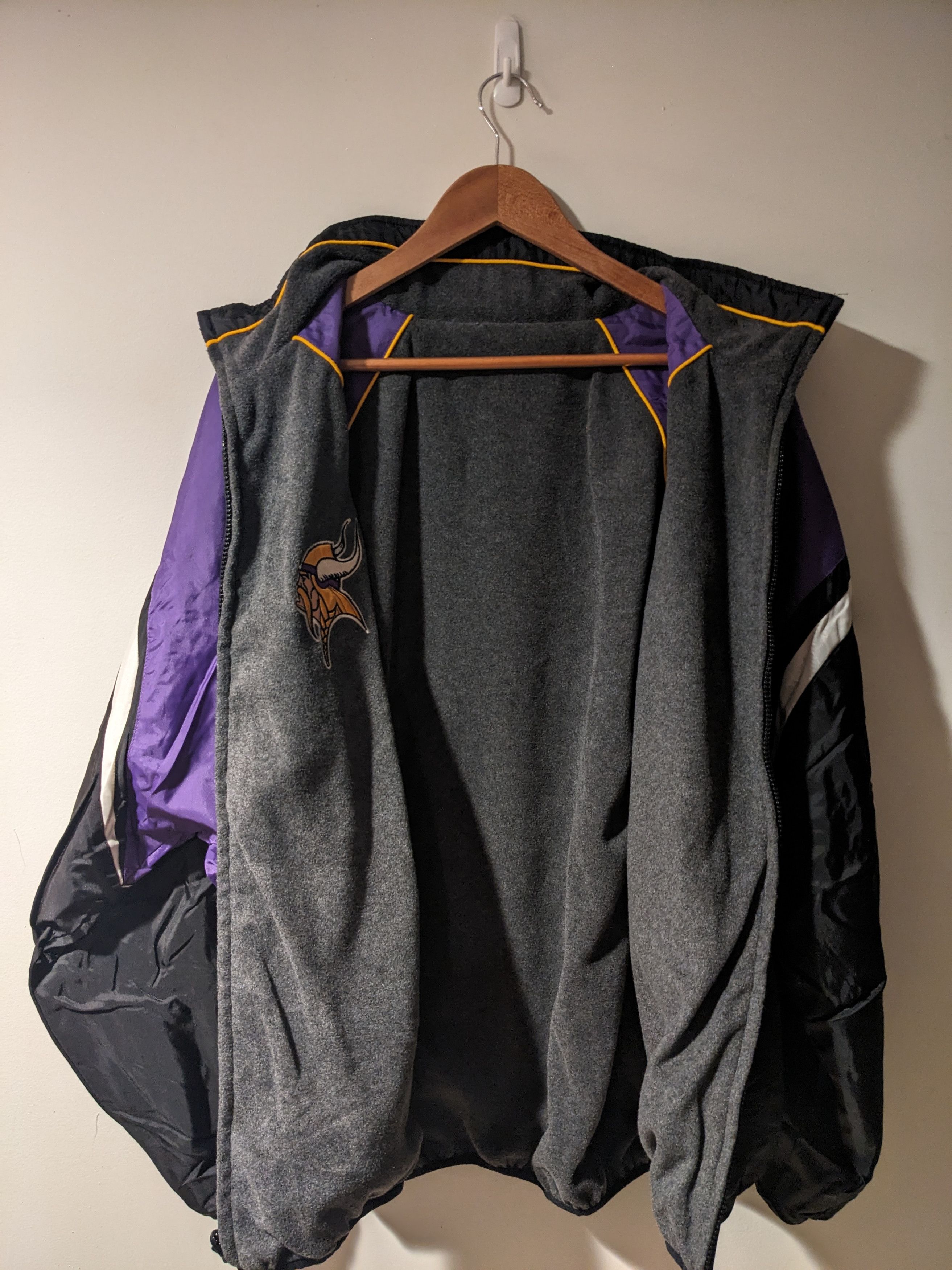 NFL × Vintage Vintage Y2K Minnesota Vikings NFL Football Reversible Jacket Size US XL / EU 56 / 4 - 8 Thumbnail