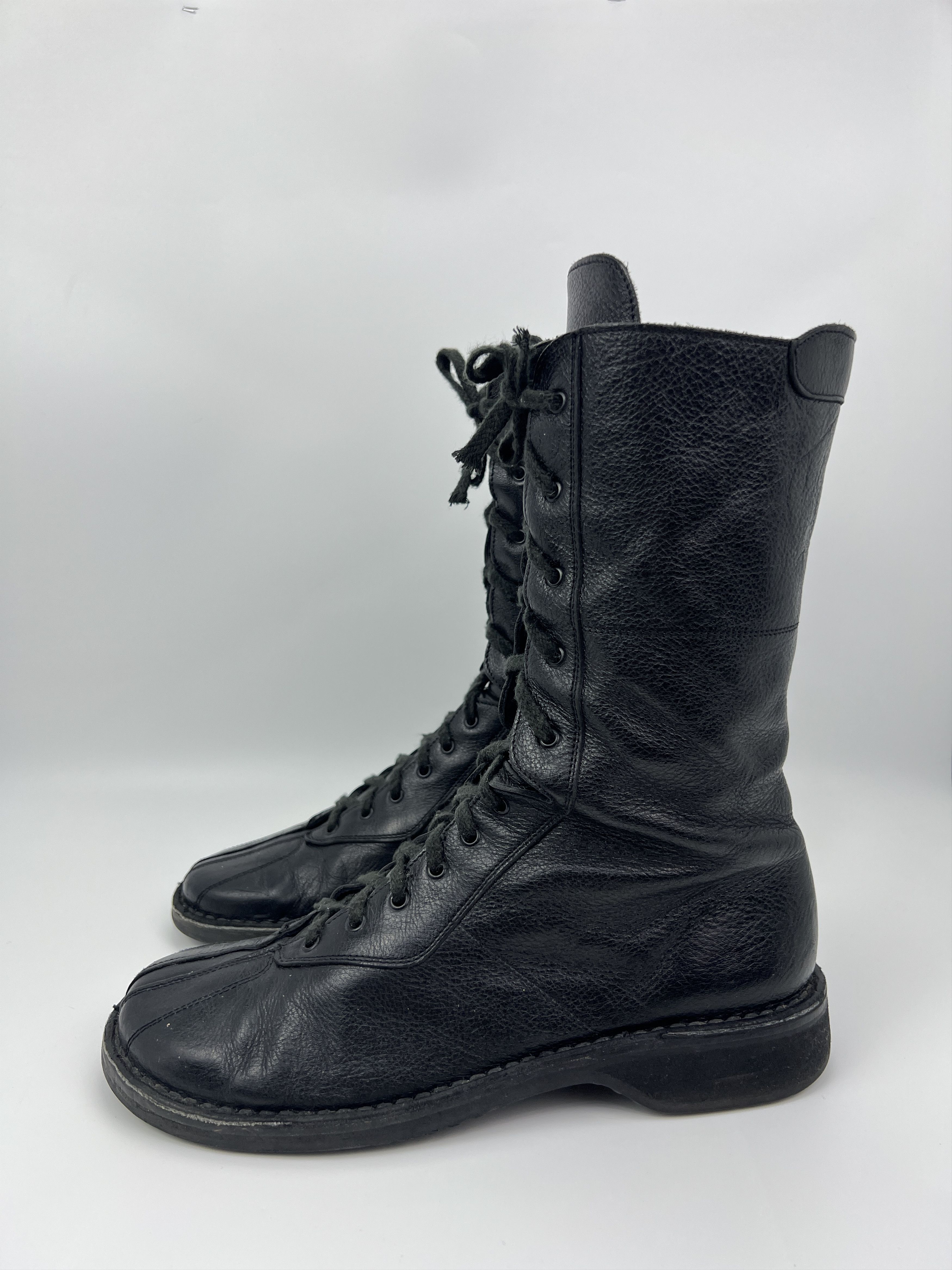 Vintage Vintage Avant Garde Laced Up Combat Leather Boots Size US 10 / IT 40 - 6 Thumbnail