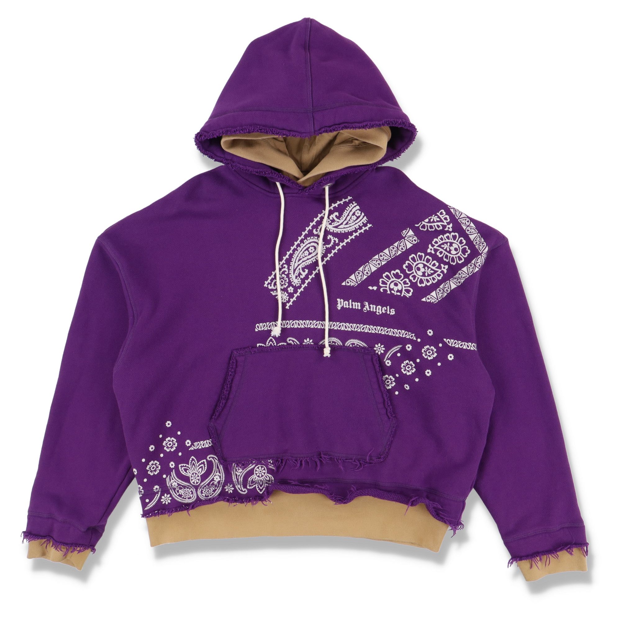 Palm Angels Purple Bandana Logo Oversized Hoodie Size US XS / EU 42 / 0 - 1 Thumbnail