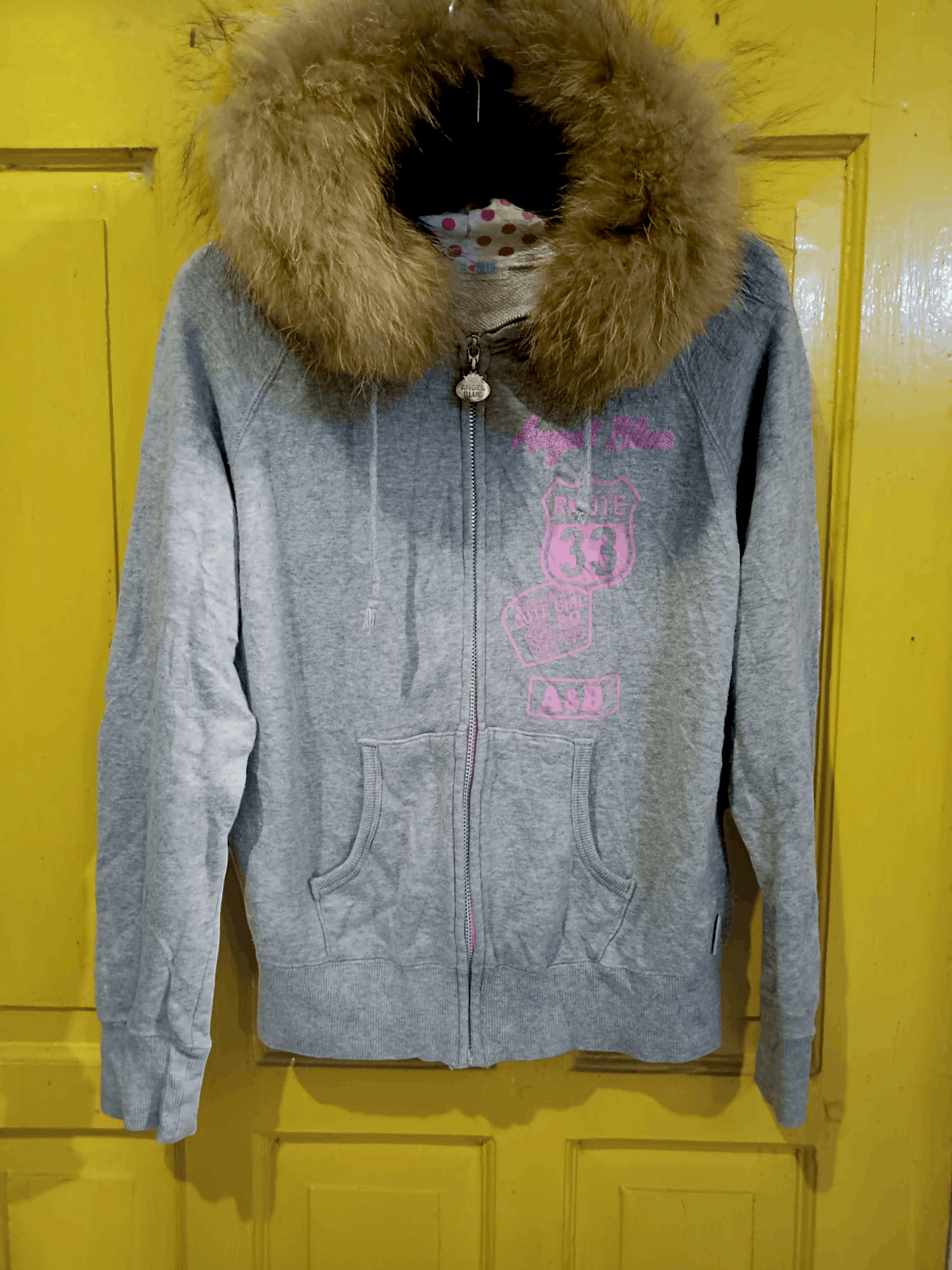 Angel Blue × Japanese Brand × Le Grande Bleu (L.G.B.) "ANGLE 💙 BLUE" R❤️ute 33 Fur Hoodie LGB Style Size US L / EU 52-54 / 3 - 10 Thumbnail