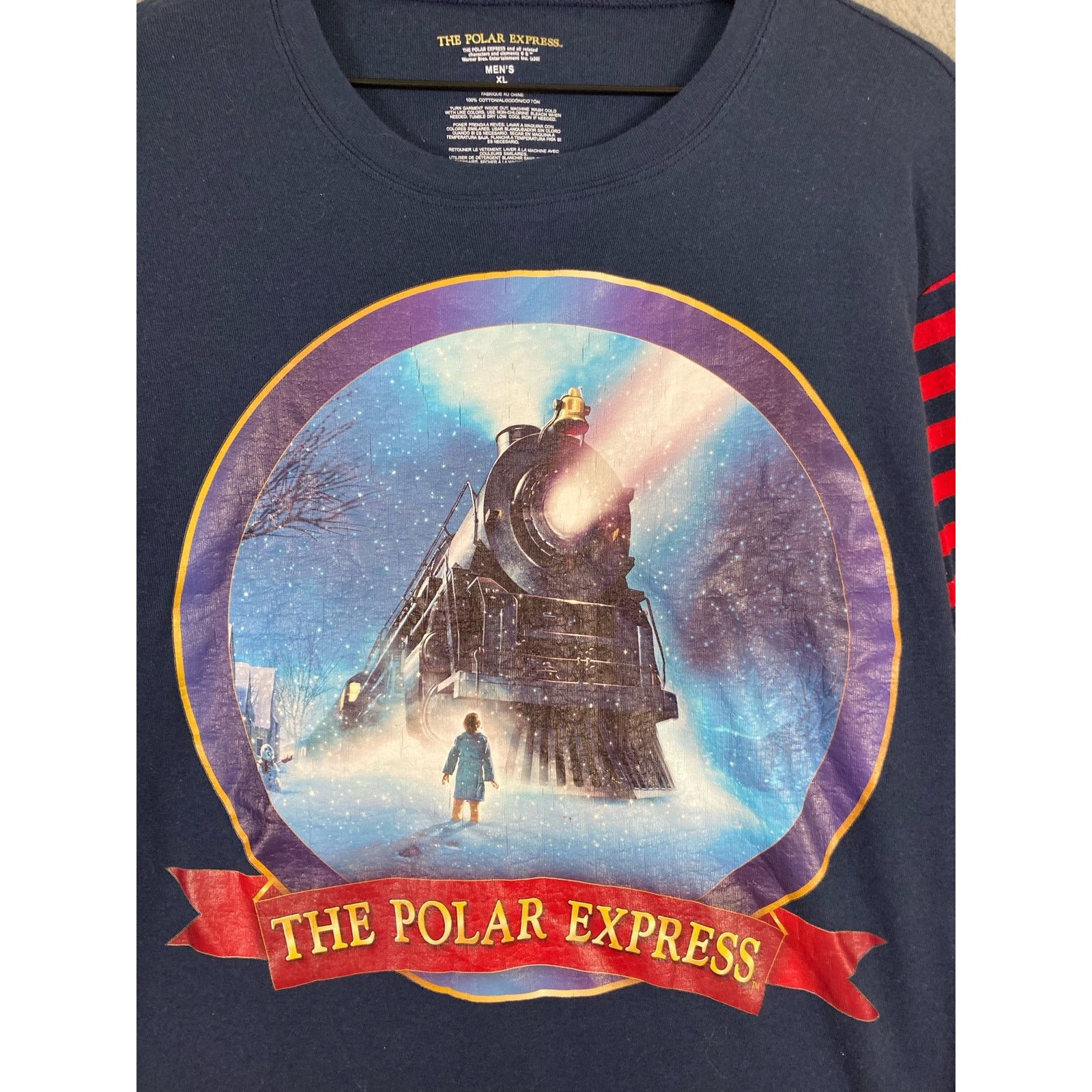 Other The Polar Express Men's XL Long Sleeve TShirt Navy Christmas Size US XL / EU 56 / 4 - 5 Thumbnail