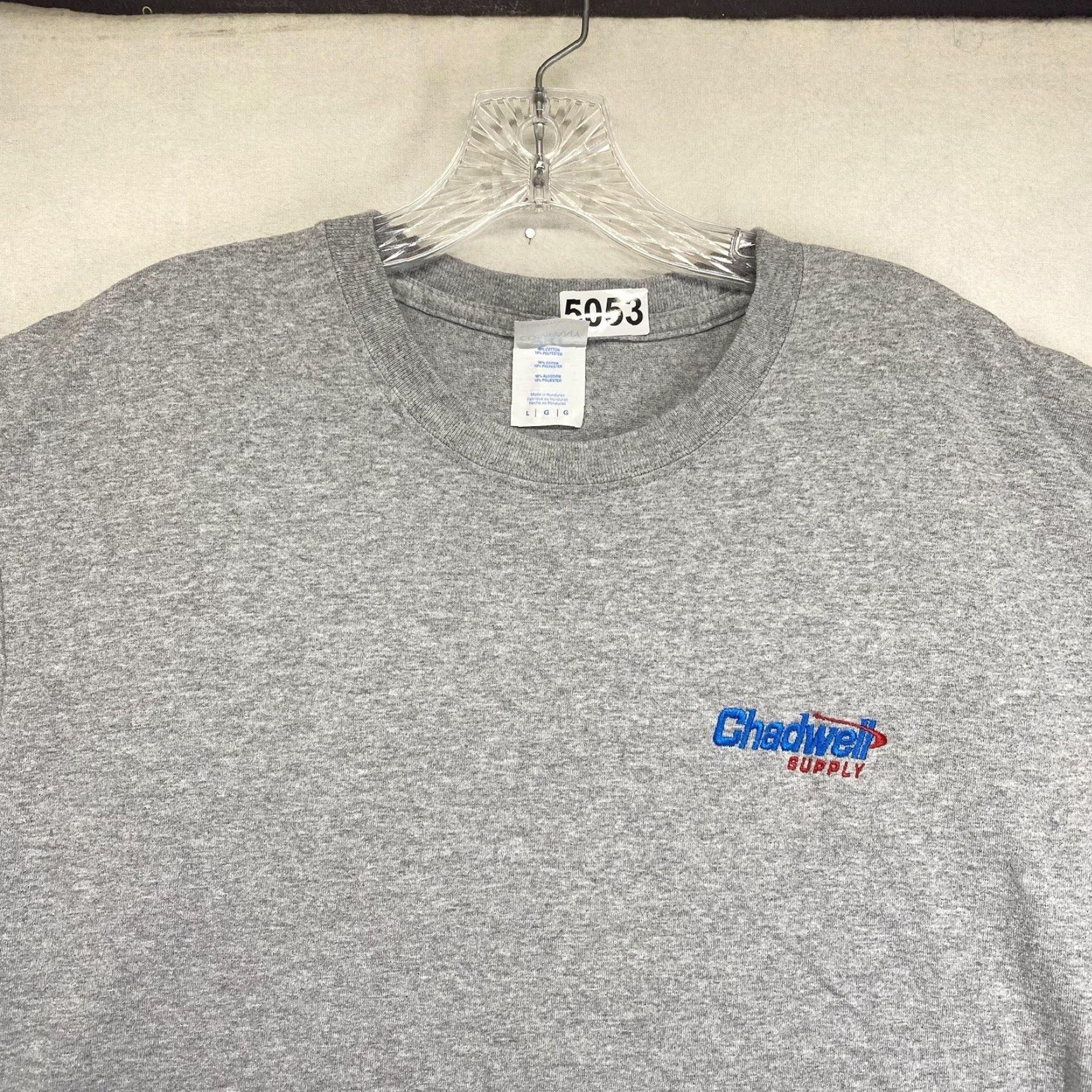 Port & Company VINTAGE Port & Company T-Shirt Mens Medium Gray Short Sleeve Embroidered Chadwell Supply Logo City Work Theme Size US M / EU 48-50 / 2 - 4 Thumbnail