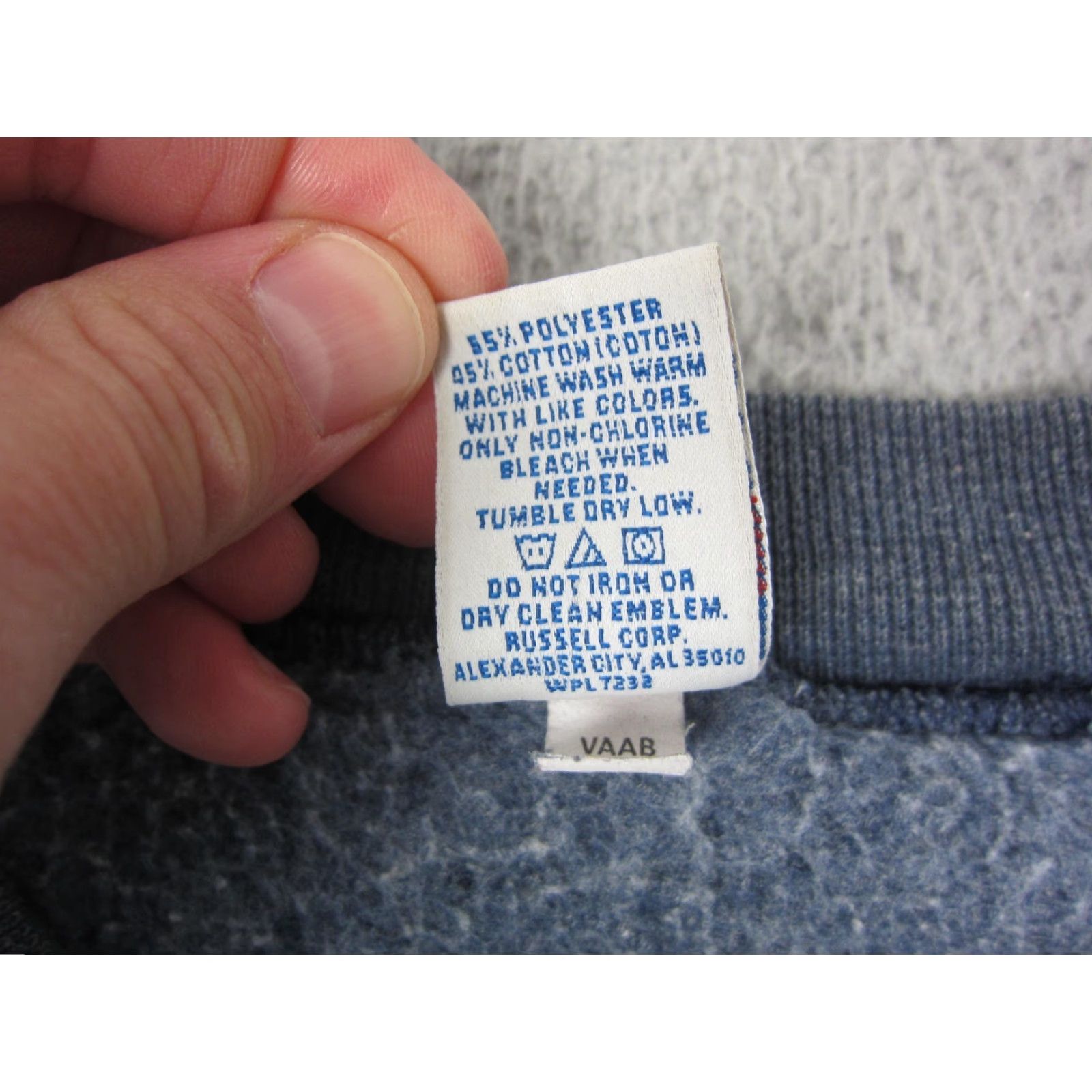 Russell Athletic VINTAGE Russell Sweatshirt Adult XLT Blue Russell Athletic 90s Pullover Crew Neck Long Sleeve Big & Tall Mens XXL? Size US XL / EU 56 / 4 - 5 Thumbnail
