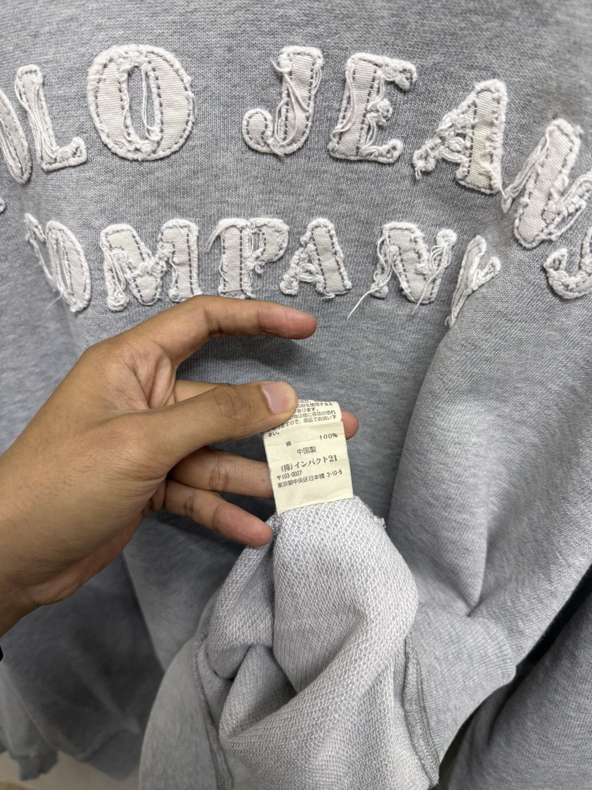 Distressed Vintage Ralph Lauren Polo Jeans Sweatshirt