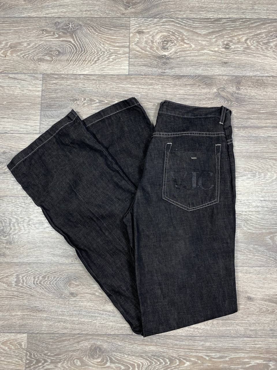Versace Versace VJC Denim Women's Bell Bottom Black Cotton Jeans Size 30" / US 8 / IT 44 - 1 Thumbnail
