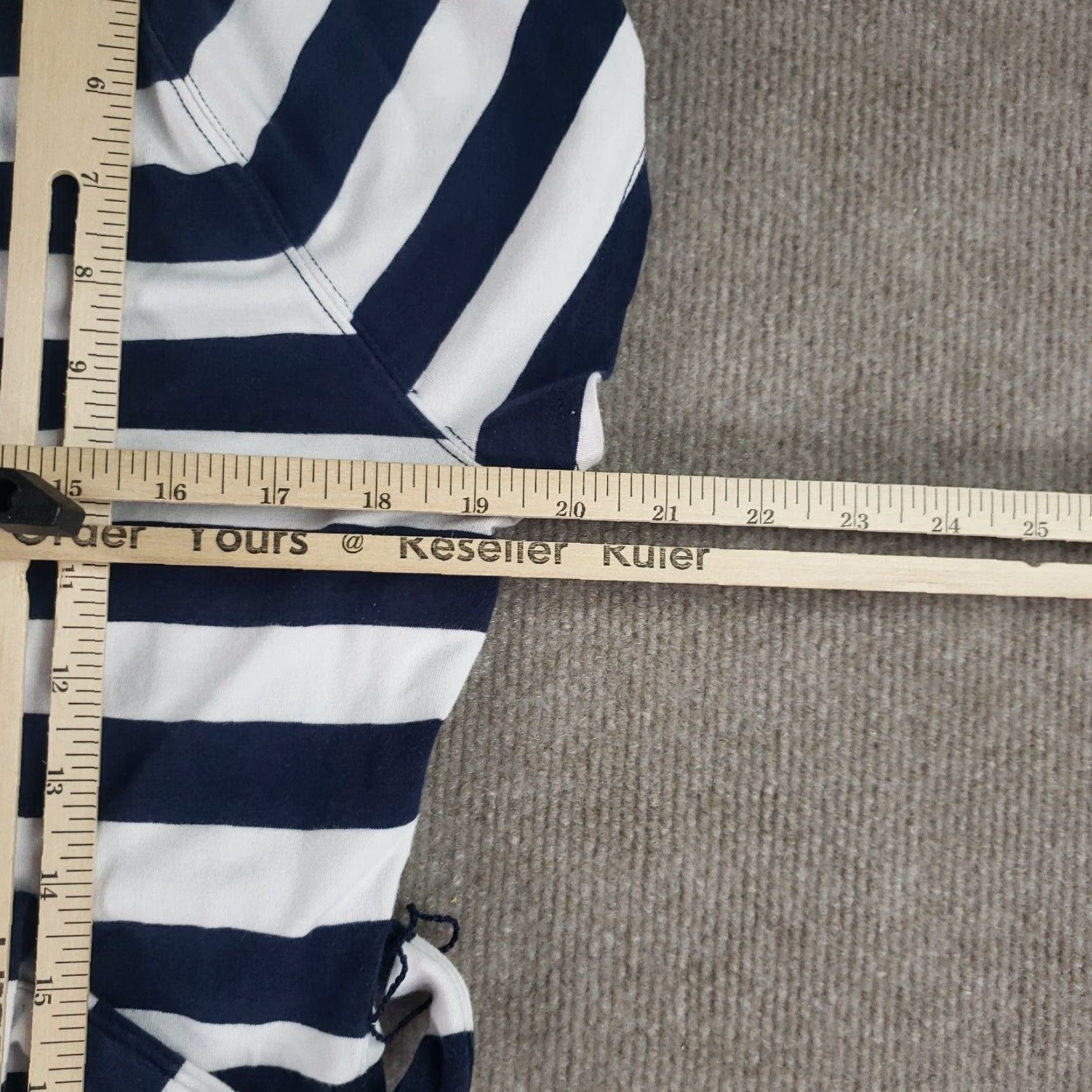 Brooks Brothers Womens Brook Brothers Maxi Dress Extra Large XL Blue White Striped Belted Half Wrap Size XL / US 12-14 / IT 48-50 - 4 Thumbnail