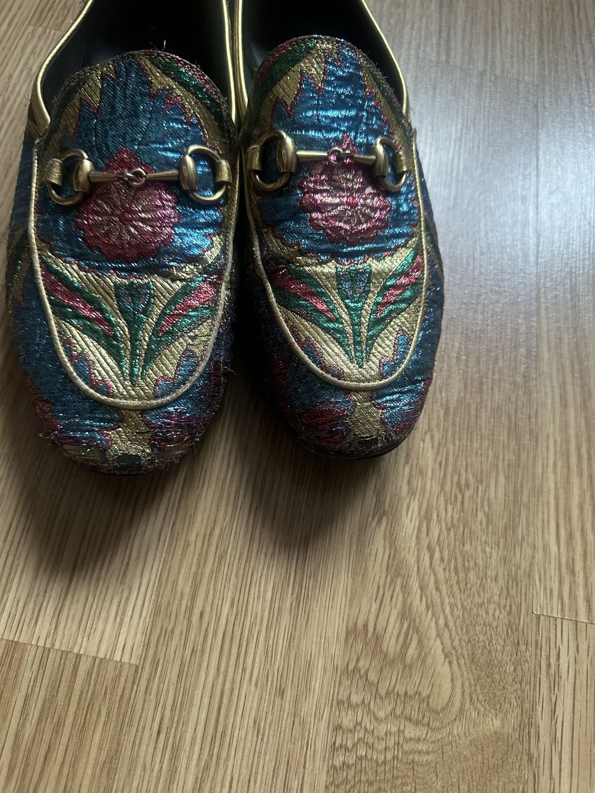 Gucci Mocasins gucci brocate luxury very rare item vintage LASTT Size US 6 / IT 36 - 7 Thumbnail