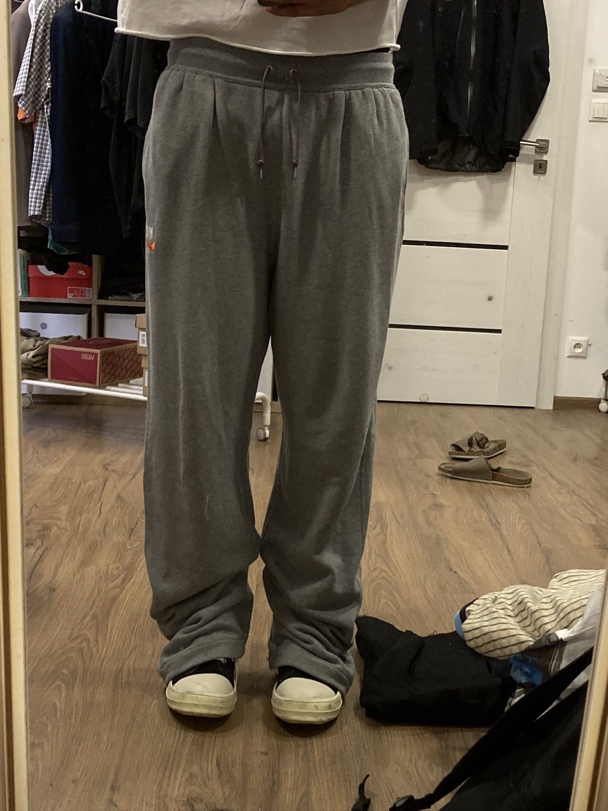 Nike × Vintage Nike baggy wide leg sweatpants balenciaga style Size US 38 / EU 54 - 9 Thumbnail