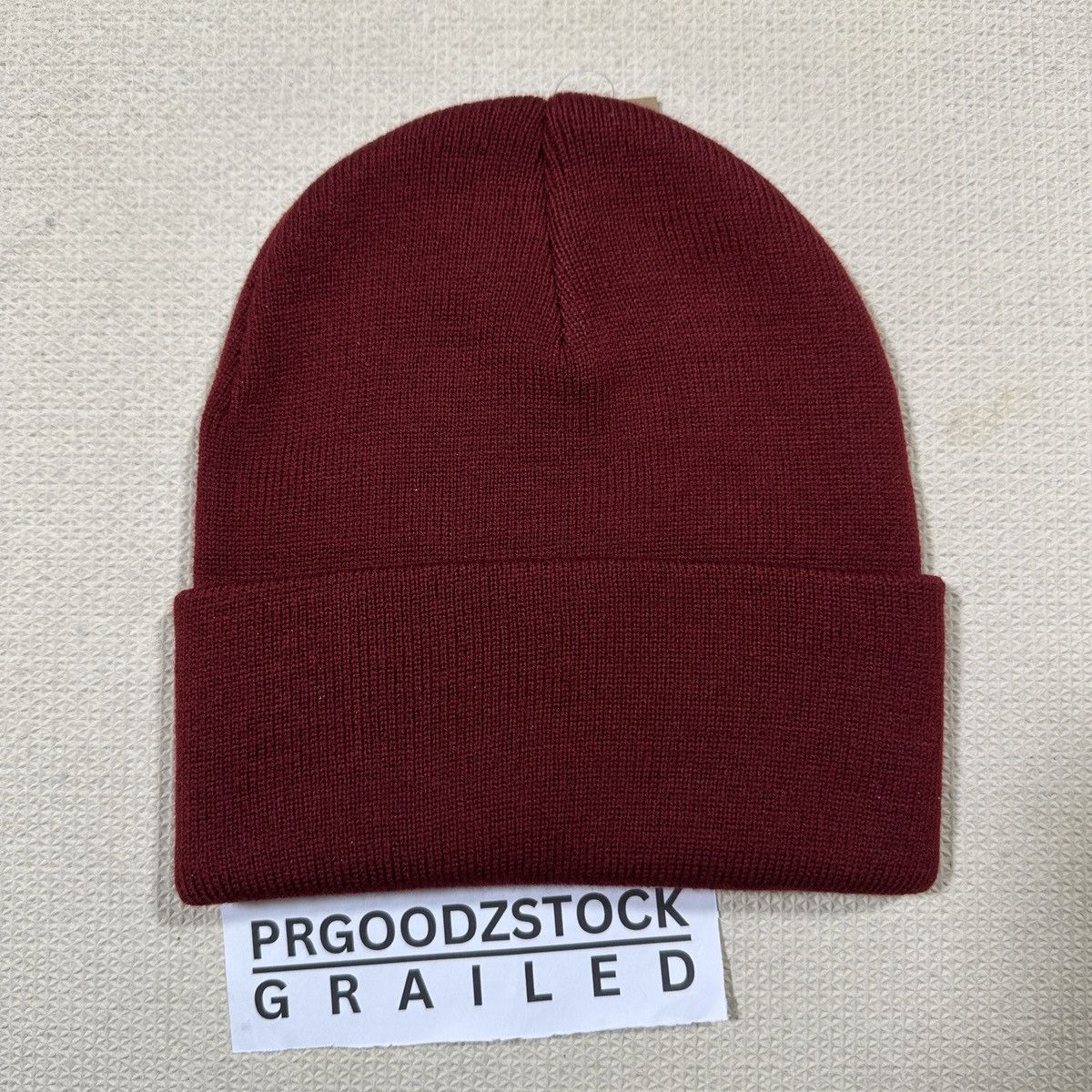 Other Stussy Burgundy Beanie Hat - Os Size ONE SIZE - 3 Thumbnail