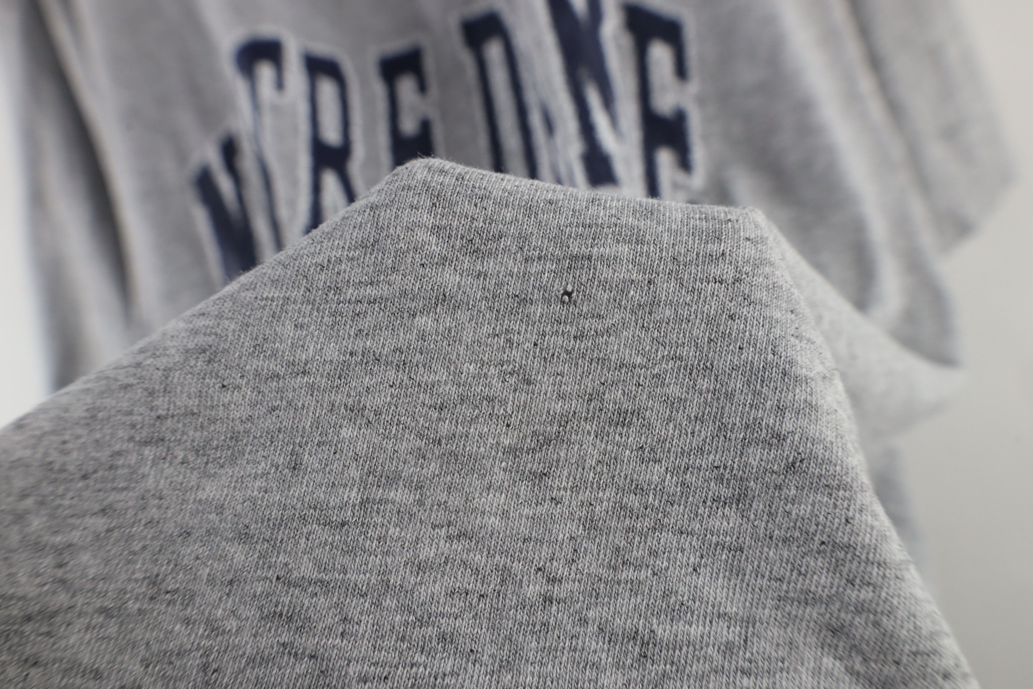 Vintage Vintage 90s Spell Out Notre Dame University T-Shirt Gray Size US XL / EU 56 / 4 - 6 Thumbnail