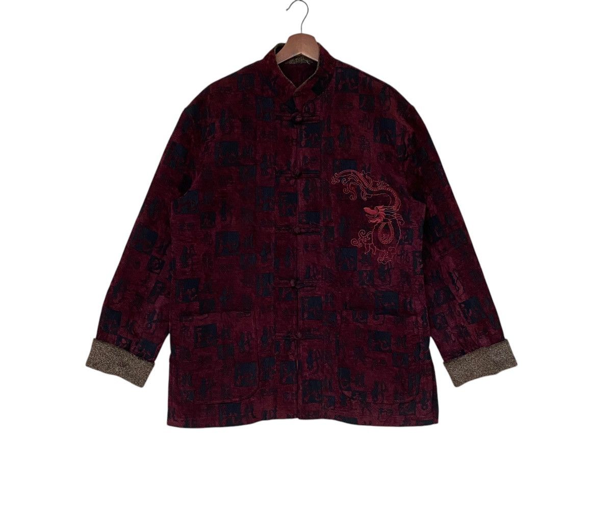 Vintage Brand Embroidery Dragon Tang Suit Long Sleeves 2000s