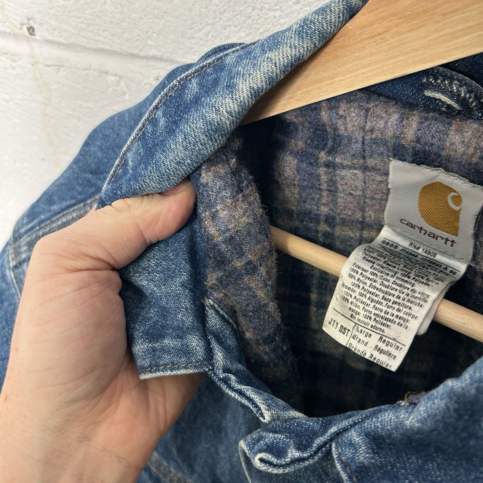 Carhartt Vintage Carhartt Blanket-Lined Trucker Jacket “Darkstone” Size US L / EU 52-54 / 3 - 12 Thumbnail