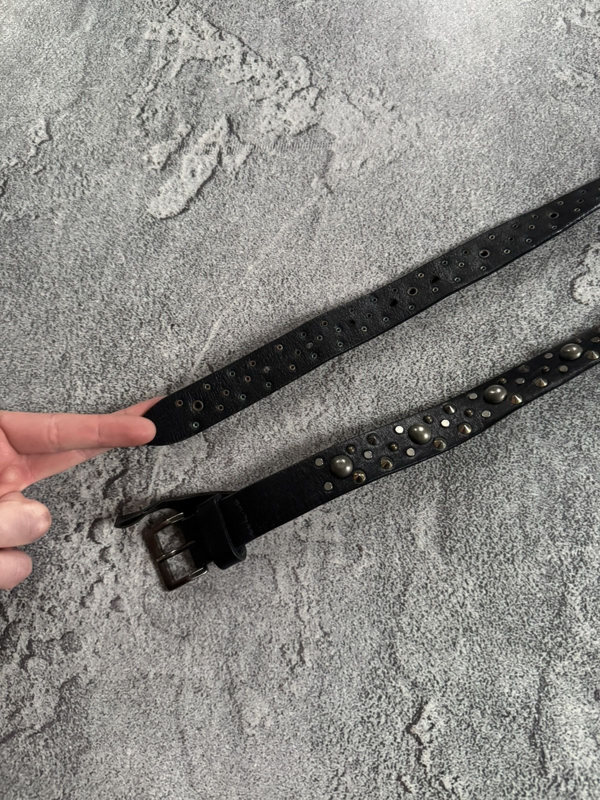 The Kooples The Kooples leather rhinestones biker y2k avantgarde belt Size ONE SIZE - 4 Thumbnail