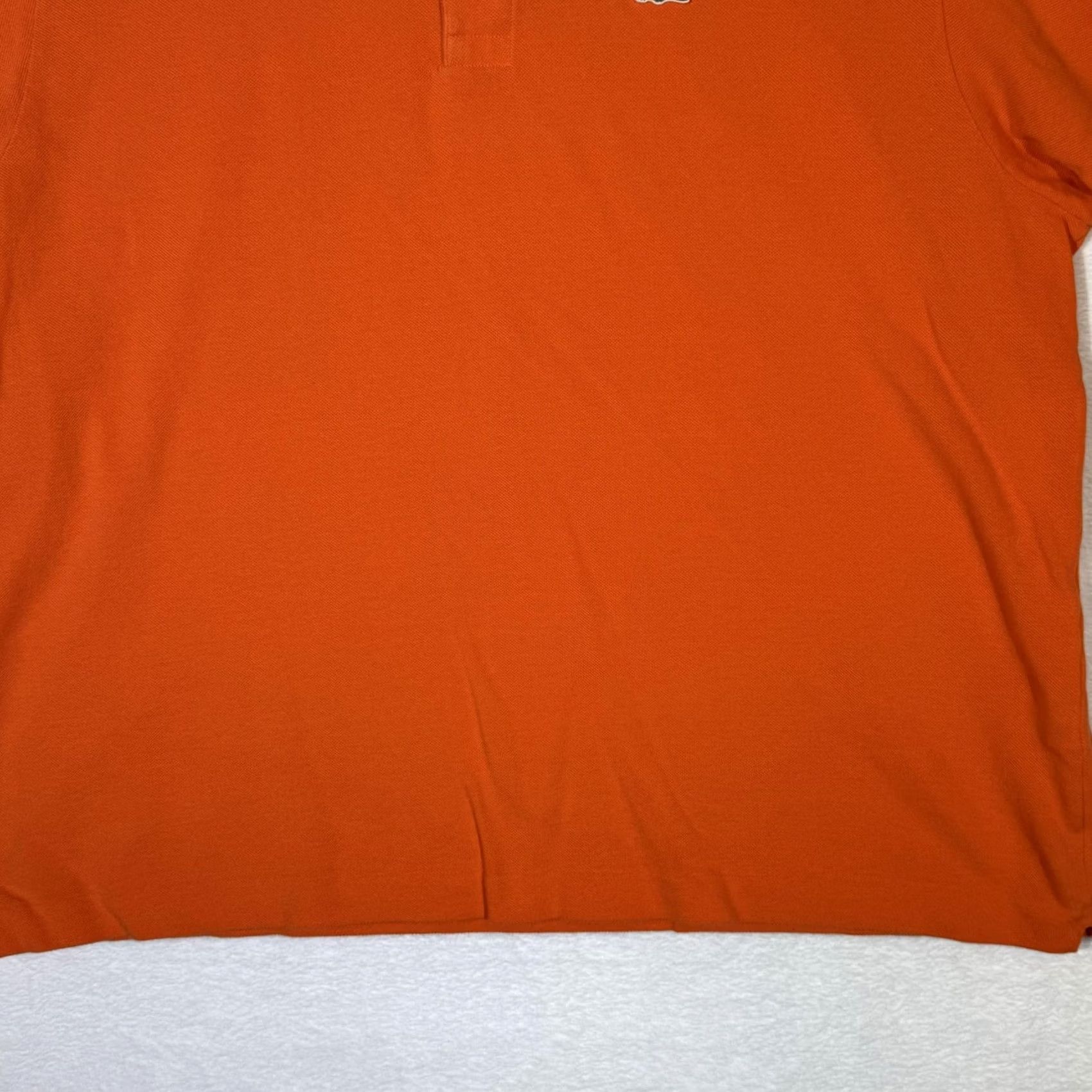 Lacoste Lacoste Polo Shirt Mens 3XL Orange Cotton Pique Short Sleeve Crocodile Logo Size US XXL / EU 58 / 5 - 6 Thumbnail