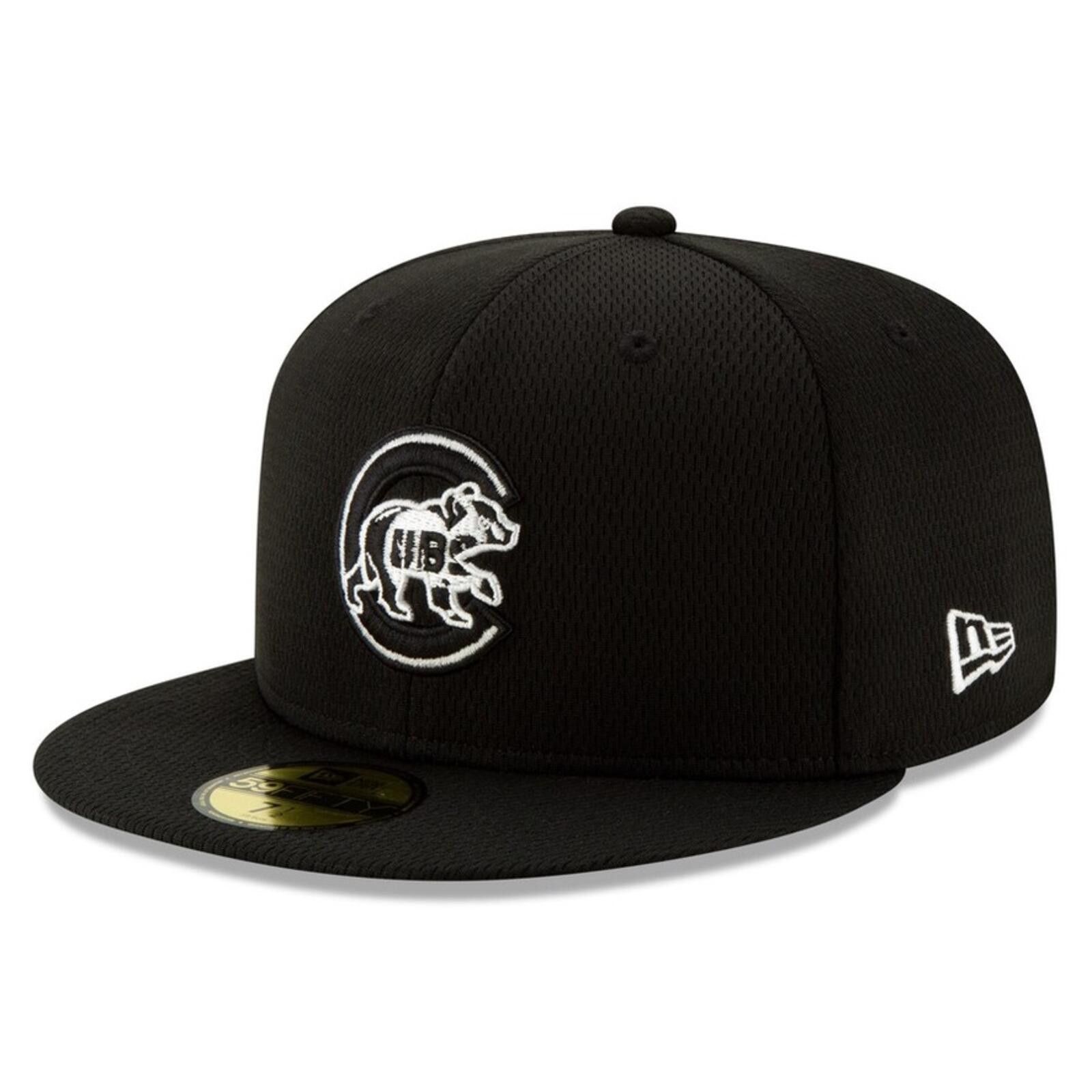 New Era New Era Chicago Cubs Black 59FIFTY 7 3/8 Size ONE SIZE - 1 Thumbnail