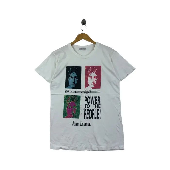 Other Vintage 90’ JOHN LENNON Power To The People Art Tee Shirt Size US L / EU 52-54 / 3 - 1 Thumbnail