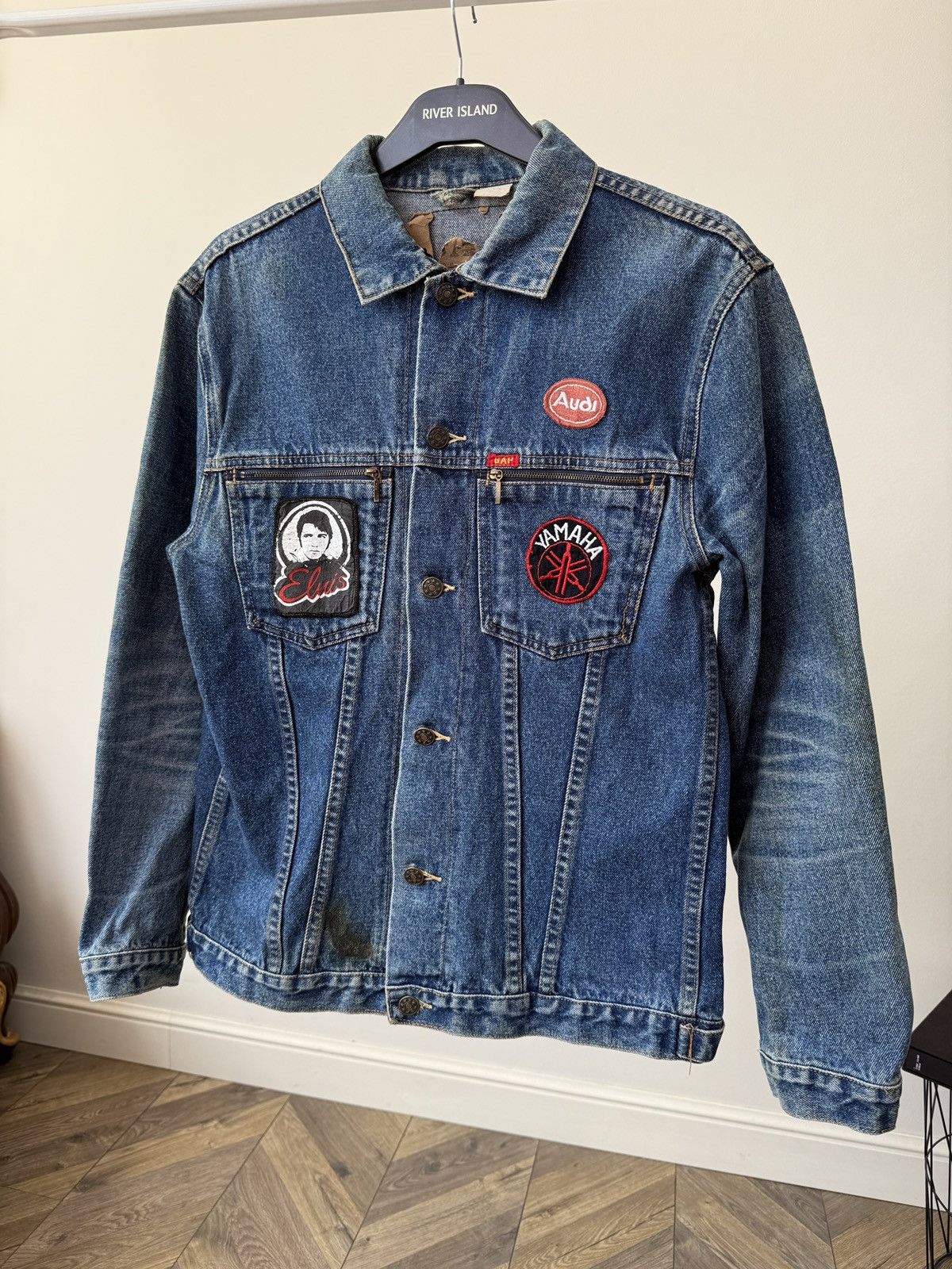 Audi Vintage Audi Denim Jacket Custom Patchwork Yamaha Elvis Size US M / EU 48-50 / 2 - 3 Thumbnail