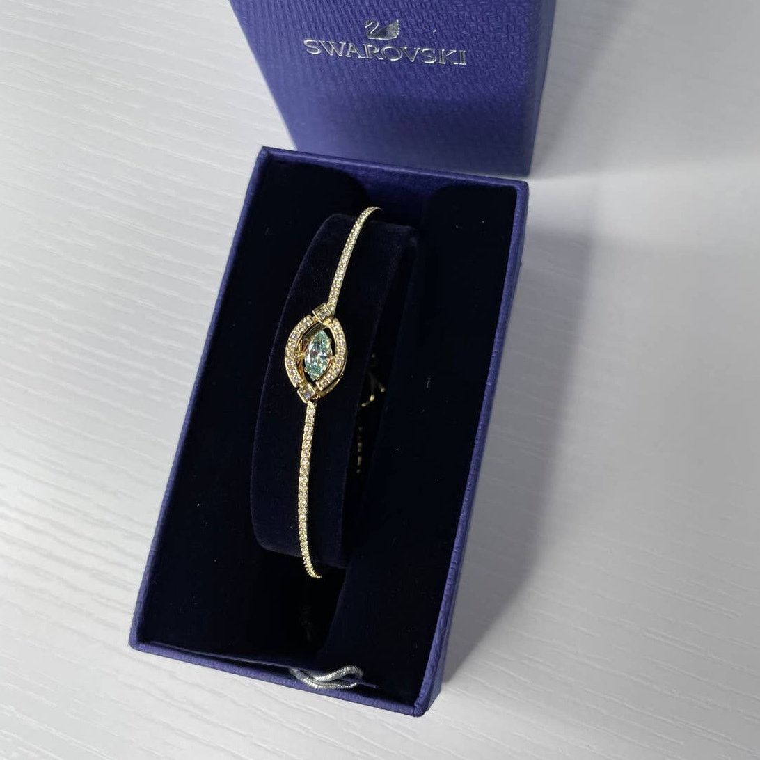 Swarovski Swarovski Sparkling Dance Bracelet Medium Gold Tone Size ONE SIZE - 6 Thumbnail