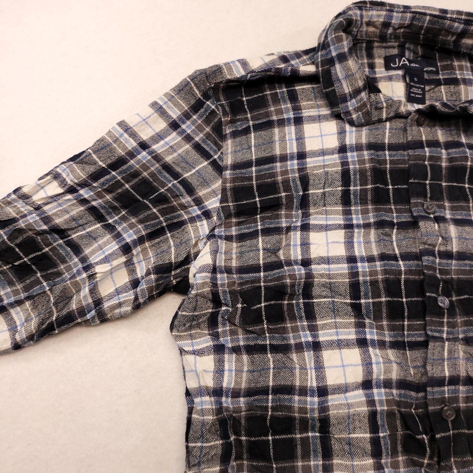 John Ashford John Ashford Tartan Flannel Shirt Mens Size Small S Black Size US S / EU 44-46 / 1 - 4 Thumbnail