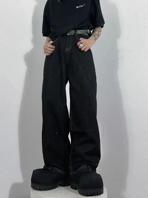 Japanese Brand VIBE Street hip-hop bootcut jeans with inverted pockets Size US 34 / EU 50 - 6 Thumbnail