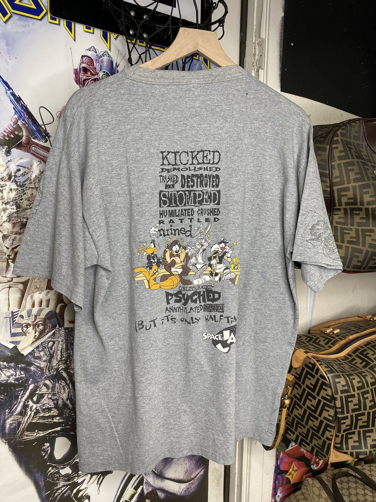 Vintage Vintage 90’s Space Jam Movie T-Shirt Vtg Looney Tunes Large Size US L / EU 52-54 / 3 - 3 Thumbnail