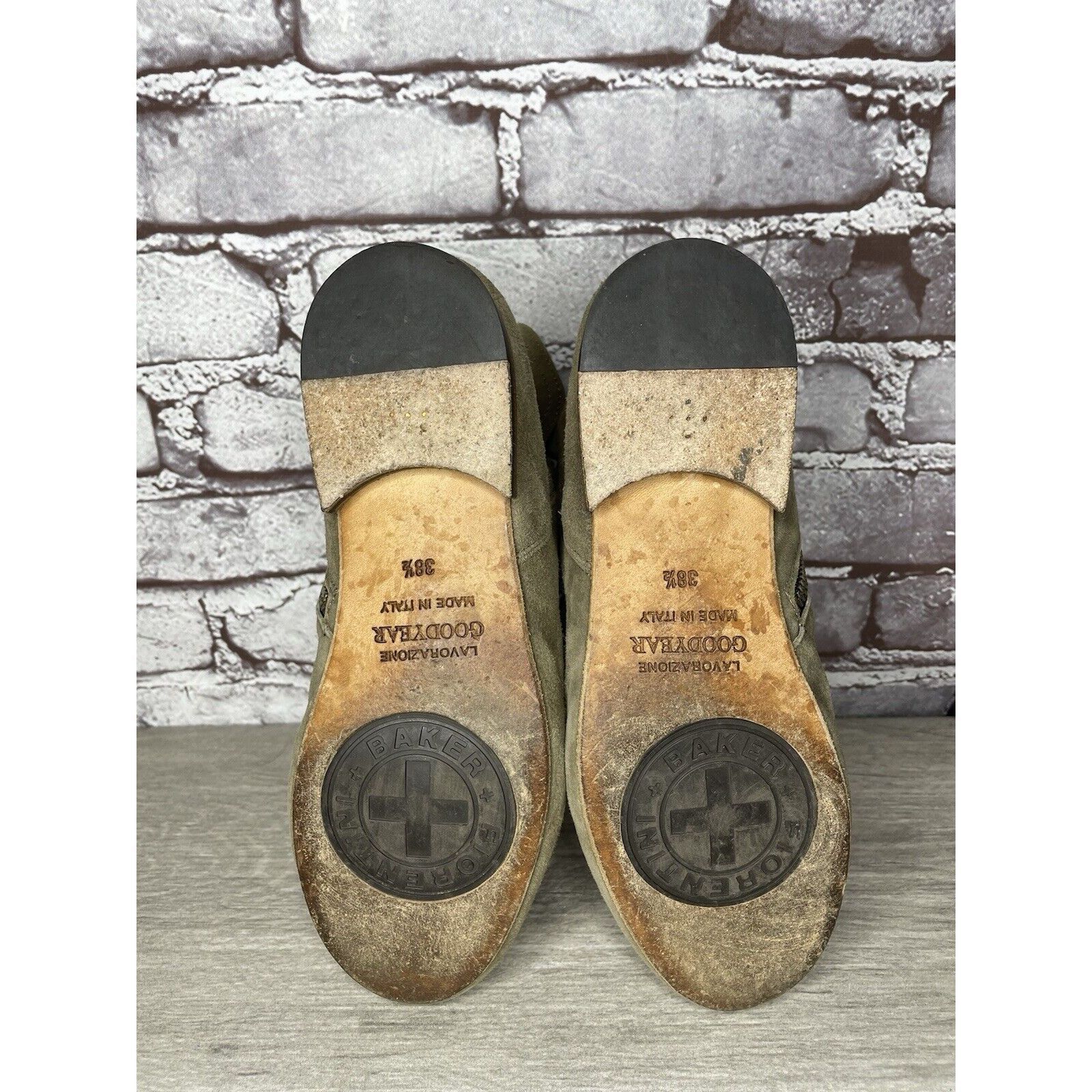 Fiorentini + Baker Fiorentini + Baker Goodyear Taupe Suede Side Zip Ankle Boots Size US 8 / IT 38 - 10 Thumbnail
