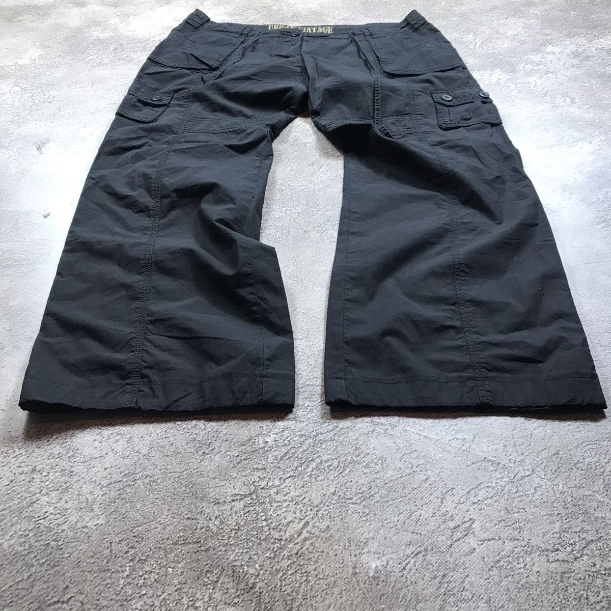 Vintage Vintage 90s Baggy Cargo Pants Parachute Hybrid Streetwear 33 Size 33" - 1 Thumbnail