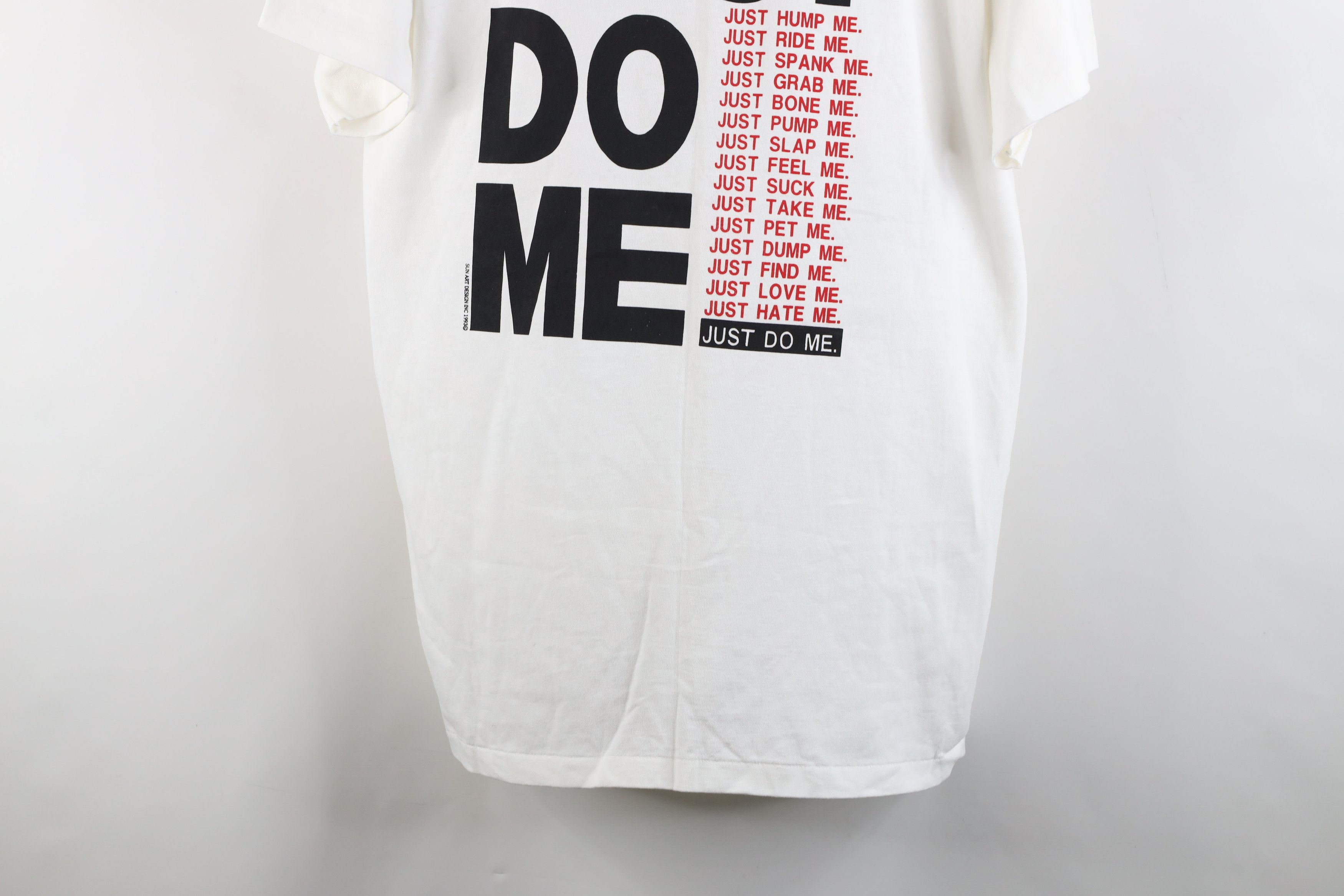Vintage Vintage 90s Streetwear Just Do Me Short Sleeve T-Shirt USA Size US XL / EU 56 / 4 - 3 Thumbnail