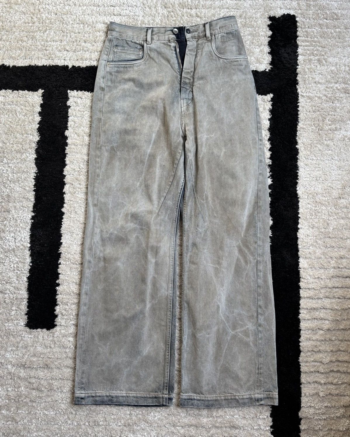 Rick Owens rick owens mineral wash geth jeans Size US 29 - 1 Thumbnail