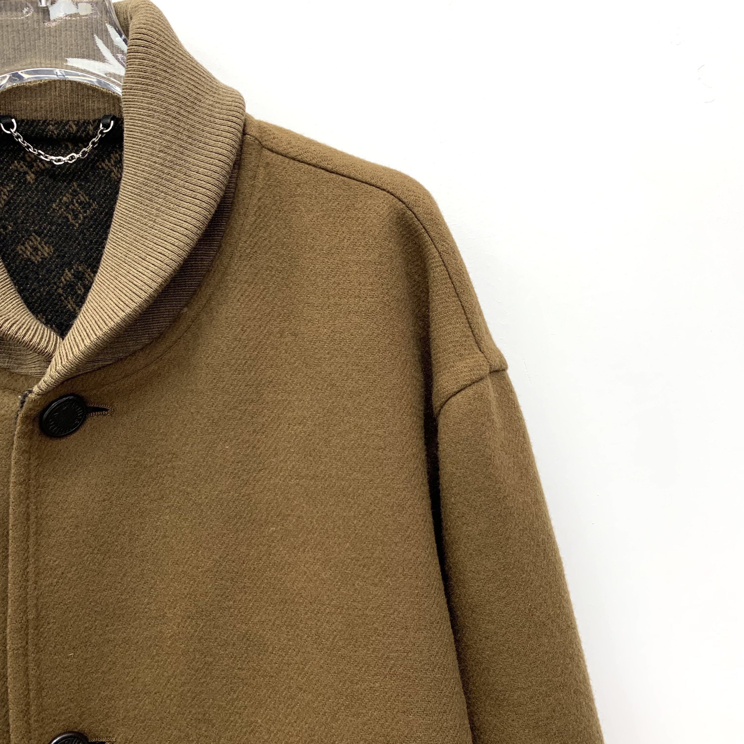 Louis Vuitton Louis Vuitton Dark Brown Wool Button-Up Jacket (Size M) Size US M / EU 48-50 / 2 - 6 Thumbnail