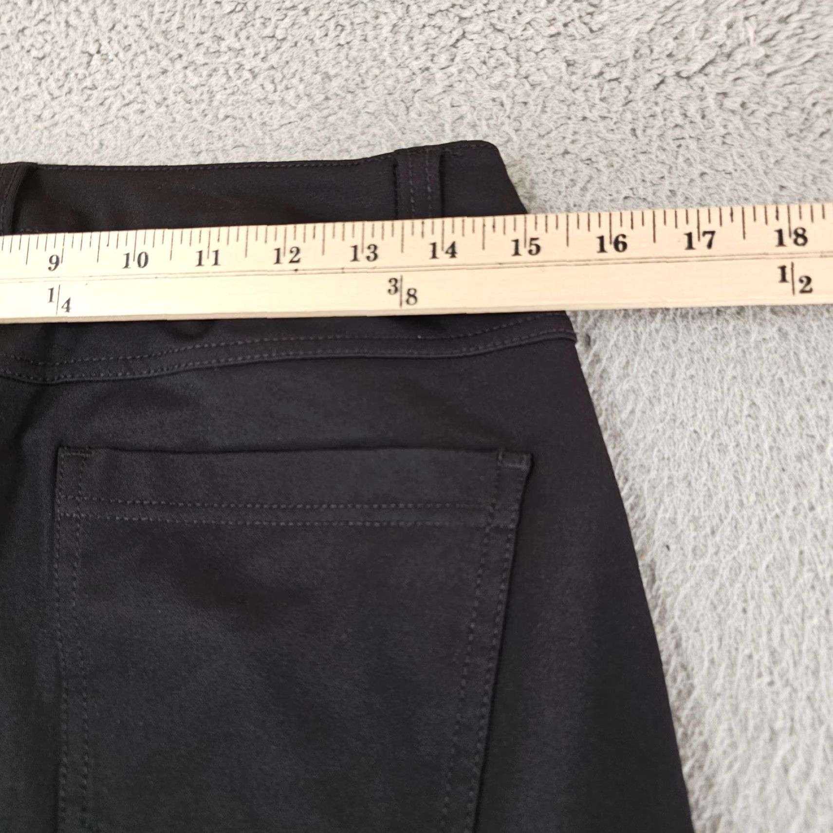 Vintage BYLT Slim Fit Everyday Pant 2.0 Mens 31x28 Black Chino Stretch Waist Elastic Front Flat Pockets Size US 31 - 7 Thumbnail