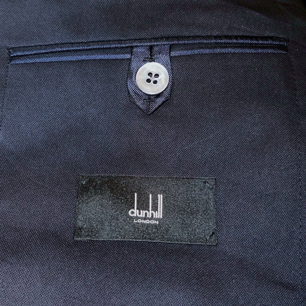 Alfred Dunhill $2500 DUNHIL Silk Cotton Half-double Jacket Dark blue 46 Size US M / EU 48-50 / 2 - 4 Thumbnail