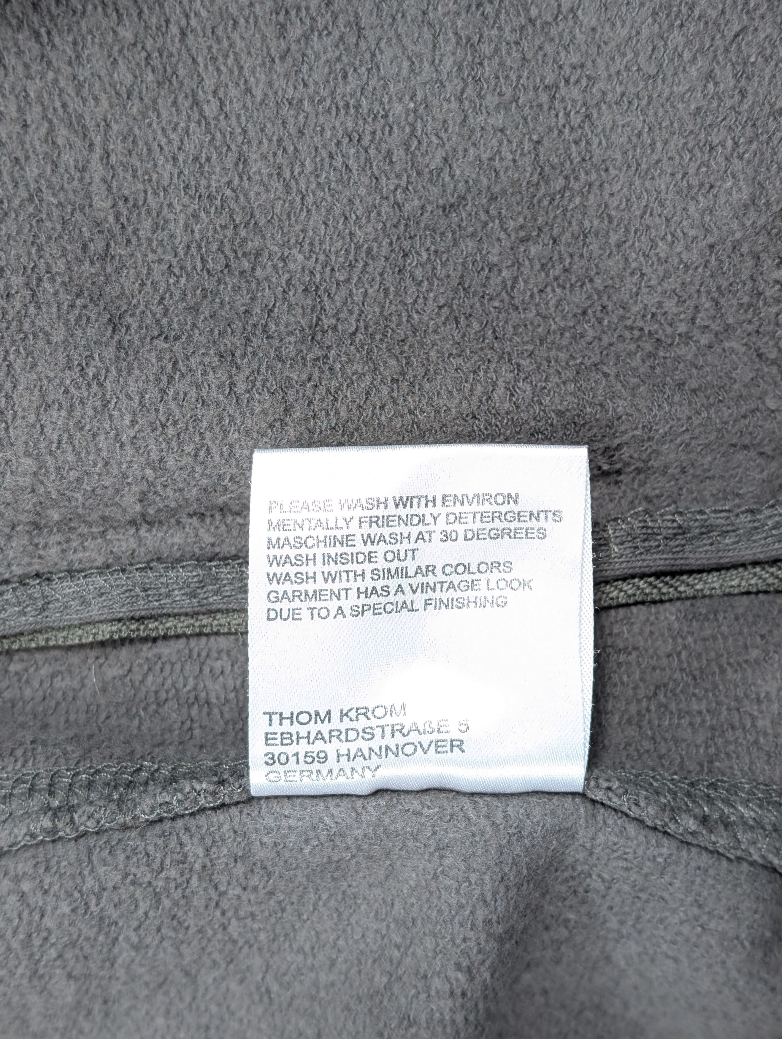 Thom Krom Thom Krom Grey Diagonal Asymmetrical Zip Up Hoodie Rick Size US S / EU 44-46 / 1 - 7 Thumbnail