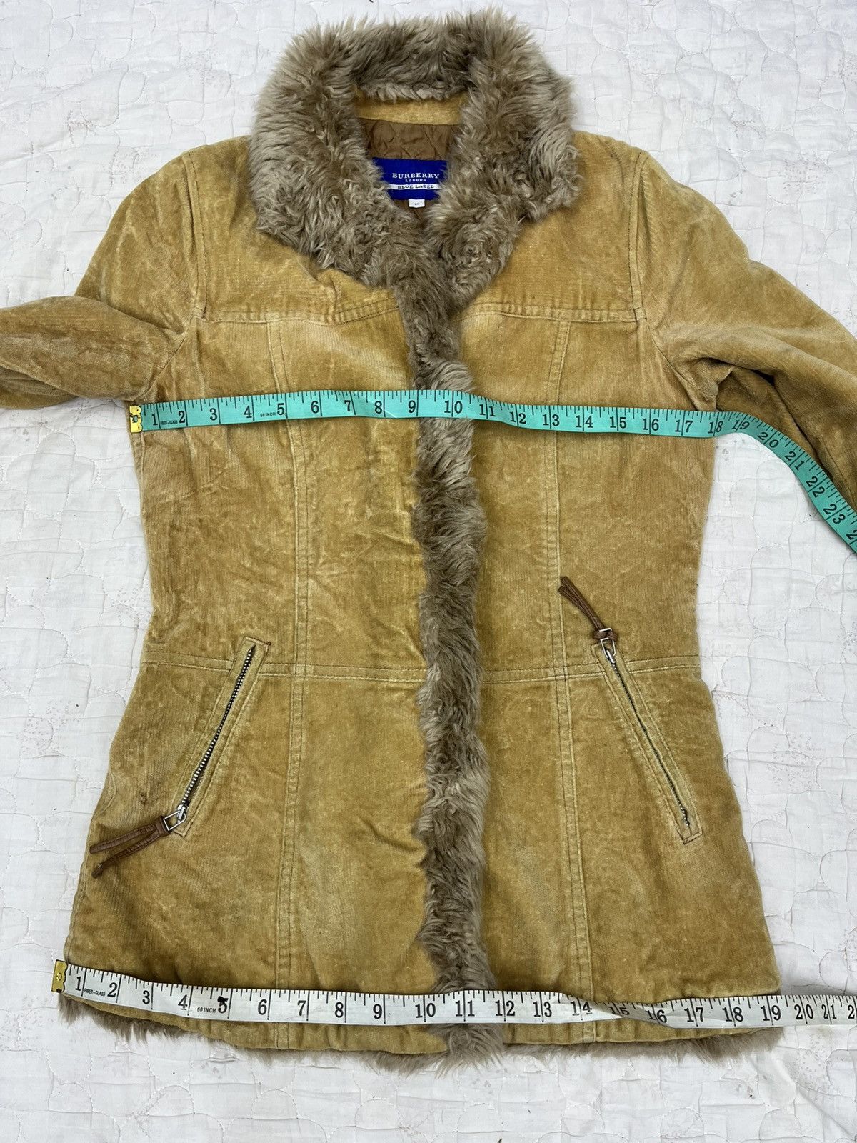 Burberry BURBERRY BLUE LABEL FUR CORDUROY JACKET Size S / US 4 / IT 40 - 17 Thumbnail