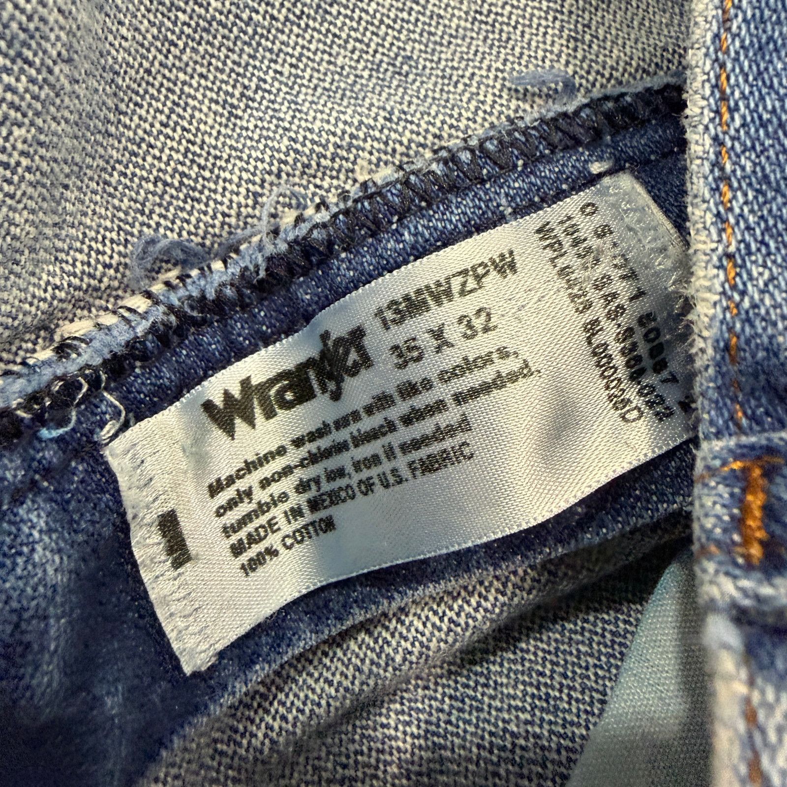 Wrangler Vintage Wrangler Jeans Men's 35x32 Blue 13MWZ Cowboy Cut Size US 35 - 5 Thumbnail