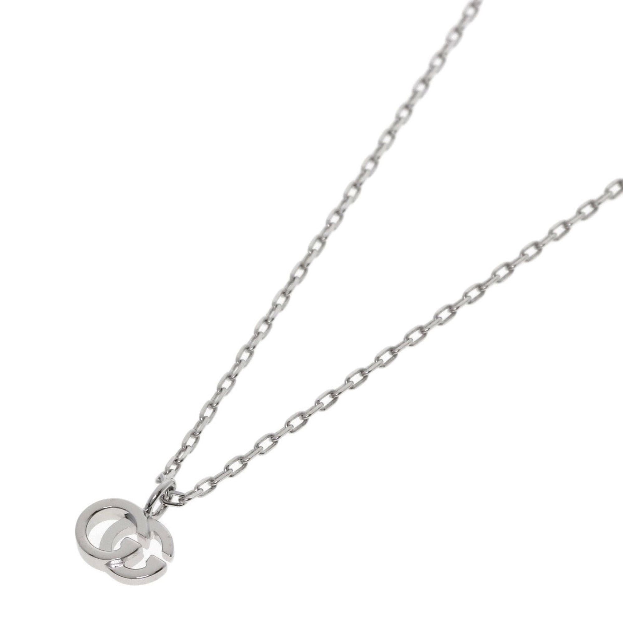 Gucci Gucci Double G Necklace 18K White Gold Women's GUCCI Size ONE SIZE - 1 Thumbnail
