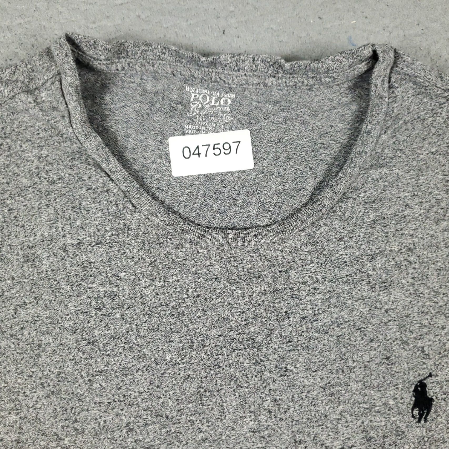 Ralph Lauren Ralph Lauren T Shirt Mens Large Gray Pony Logo Short Sleeve Crew Neck Cotton Size US L / EU 52-54 / 3 - 3 Thumbnail