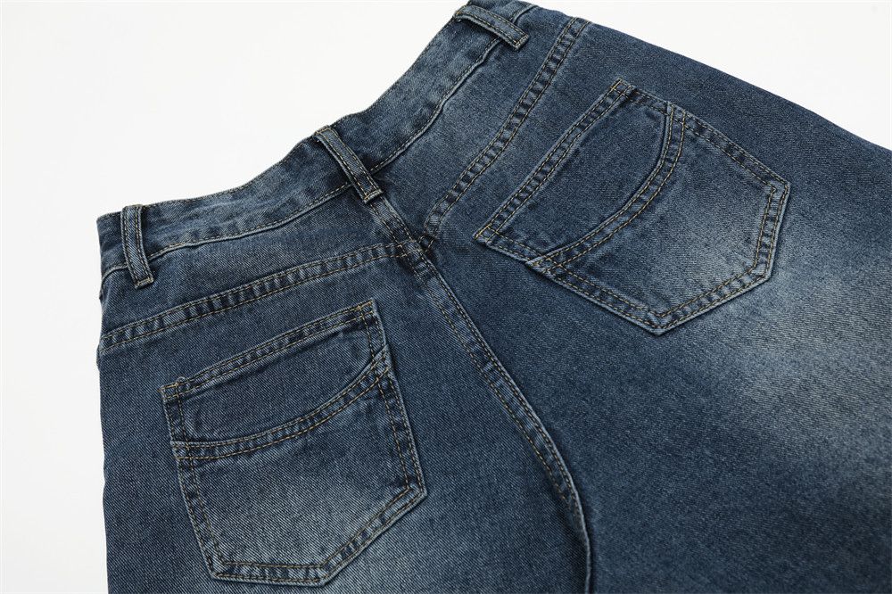 Jean American men's retro washed pendant wide-leg scimitar jeans Size US 32 / EU 48 - 5 Thumbnail