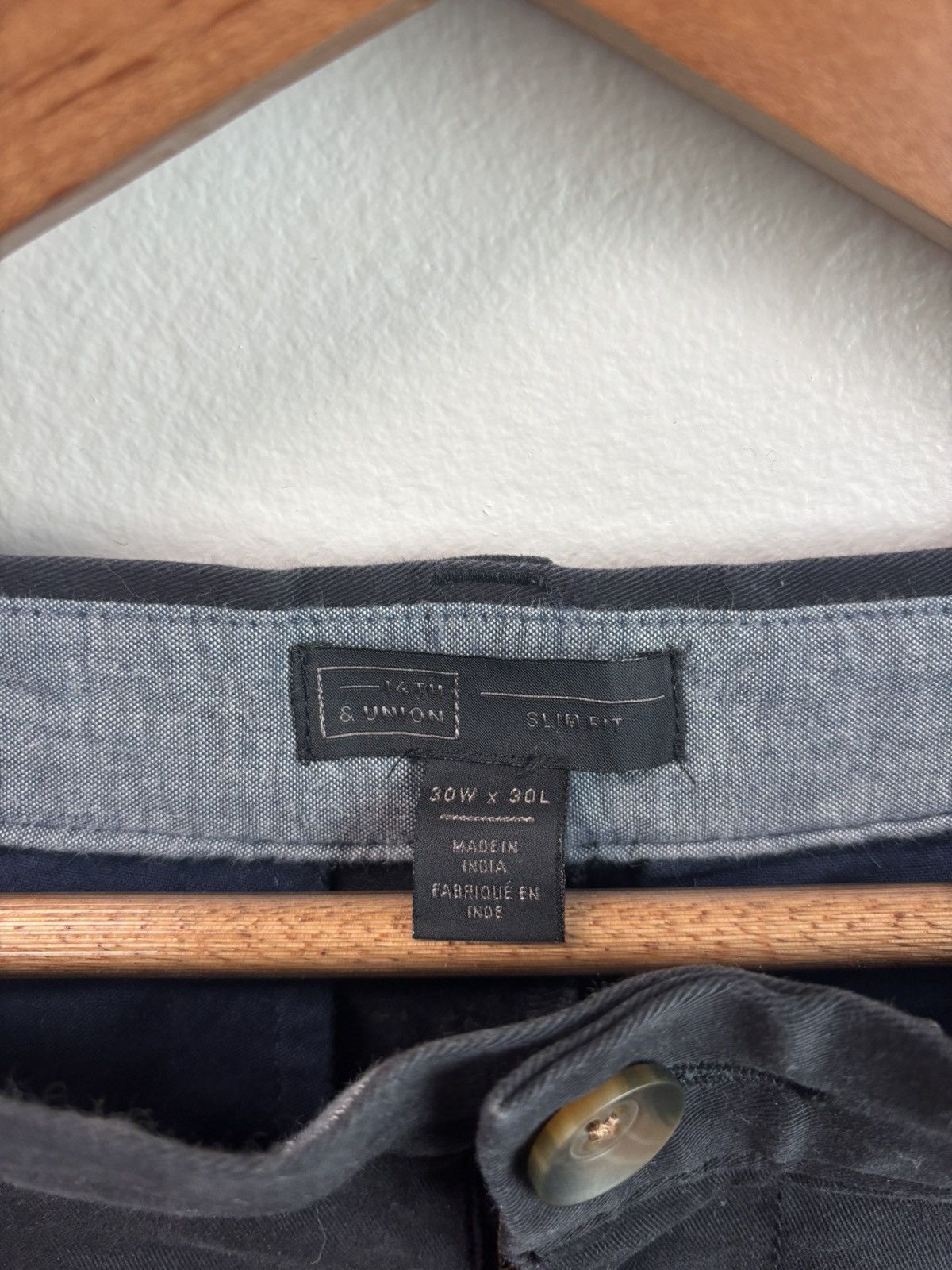 14th & Union Slim-fit Navy Chinos Size US 30 / EU 46 - 3 Thumbnail