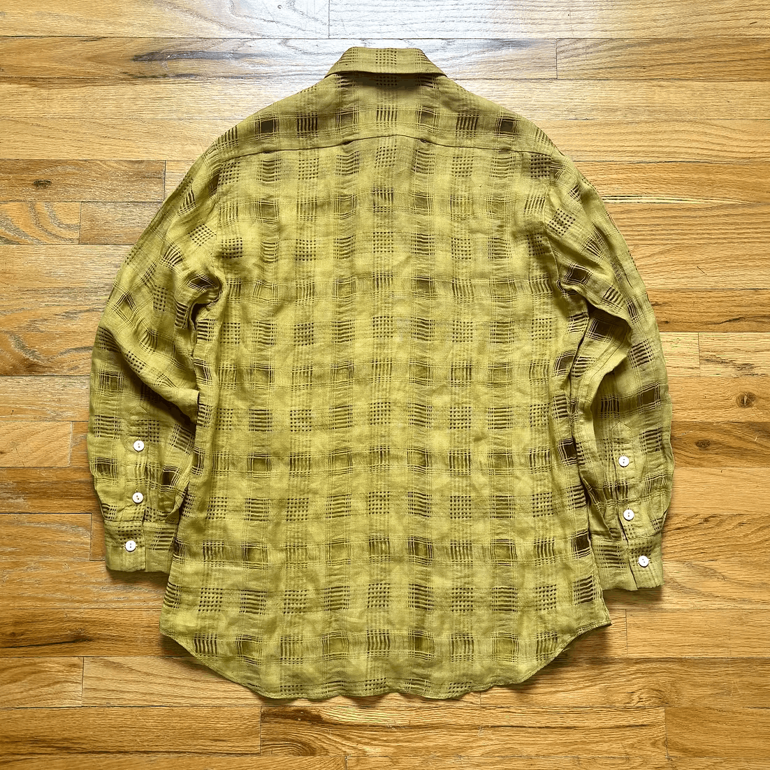 Dior SS2000 by John Galliano Tulle Plaid Button-Up Shirt Size US S / EU 44-46 / 1 - 5 Thumbnail