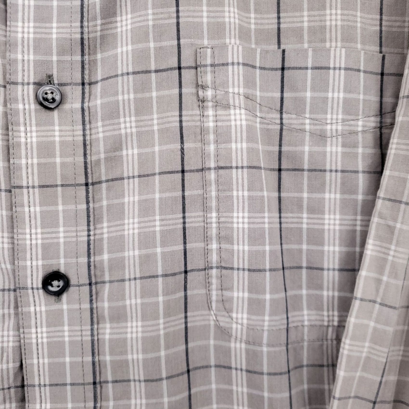 Wrangler Wrangler Shirt Mens L Large Gray Button Up Long Sleeve Plaid Size US L / EU 52-54 / 3 - 5 Thumbnail
