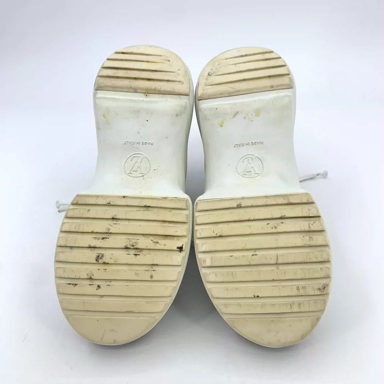 Louis Vuitton Louis Vuitton White logo presbyopic lace-up platform sneak Size US 5.5 / EU 38 - 5 Thumbnail