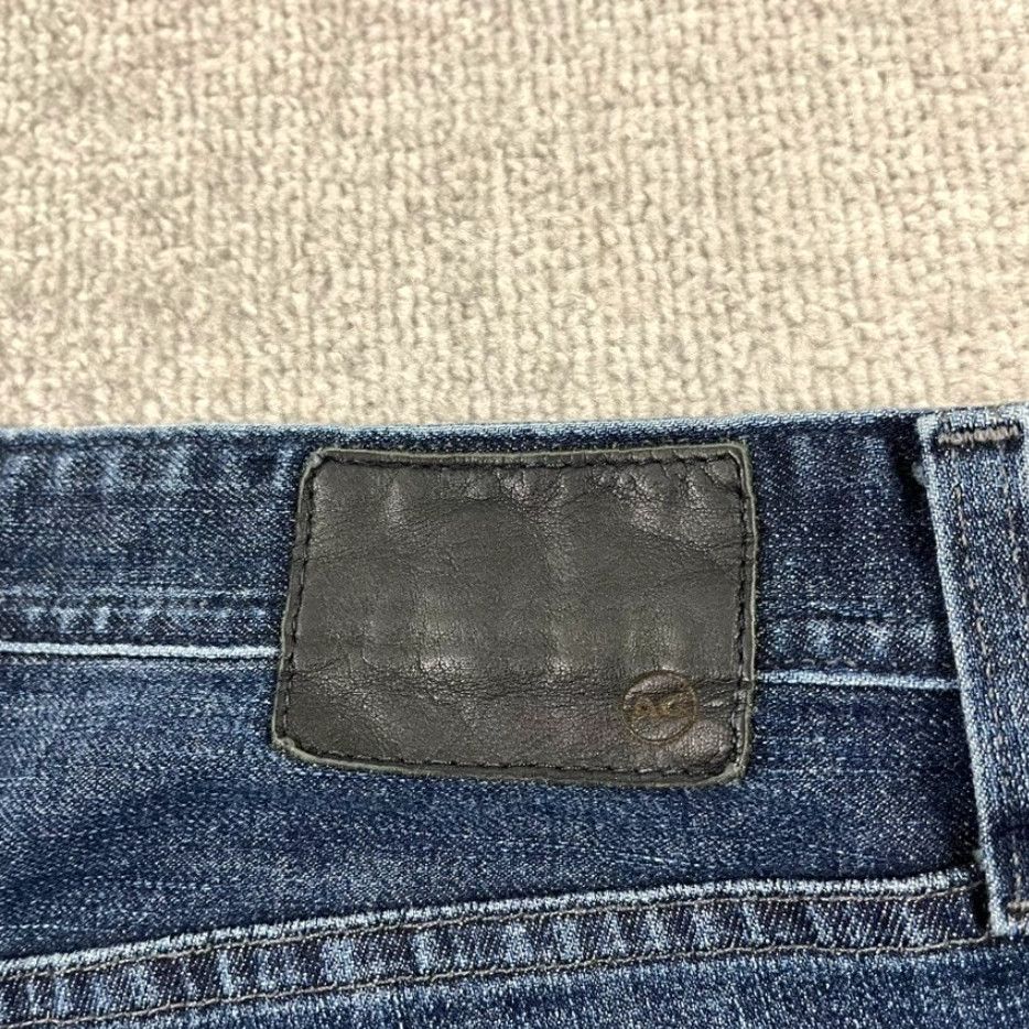 Denime AG Adriano Goldschmied Jeans Slim Straight Everett Mens 34x33 Blue Denim Size US 34 / EU 50 - 3 Thumbnail