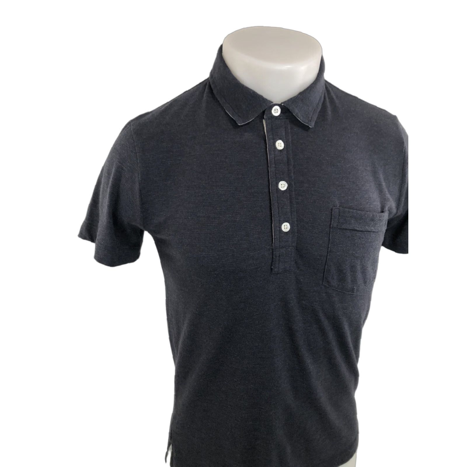 Billy Reid Billy Reid Polo Shirt Mens XS/S Pocket Gray Size US XS / EU 42 / 0 - 1 Thumbnail