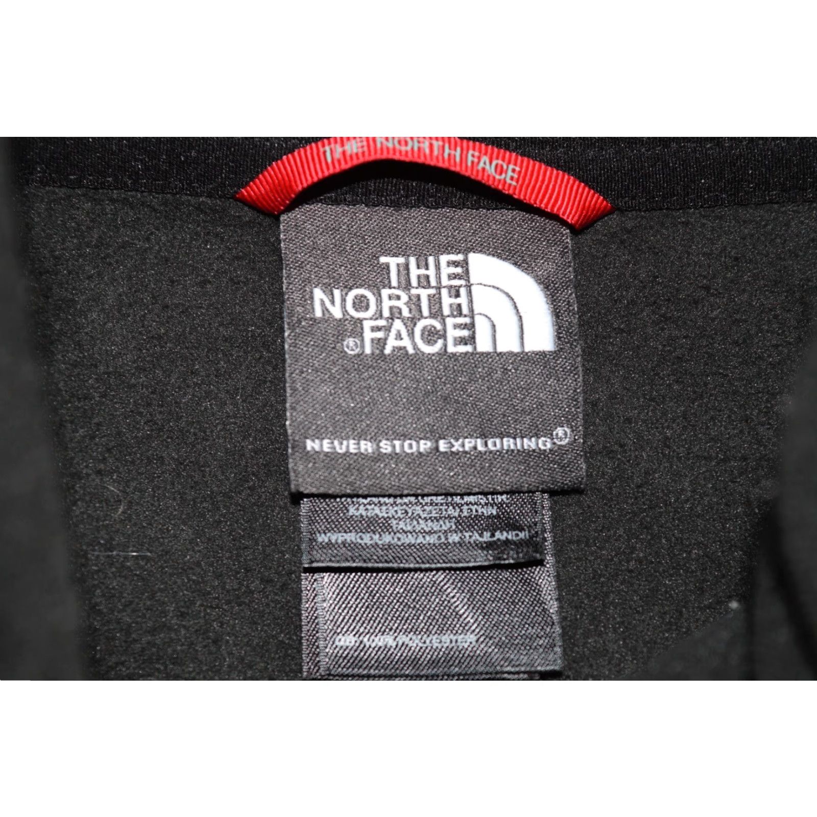 The North Face THE NORTH FACE MENS JACKET FLEECE LINED ZIP UP MID WEIGHT BLACK XL Size US XL / EU 56 / 4 - 4 Thumbnail