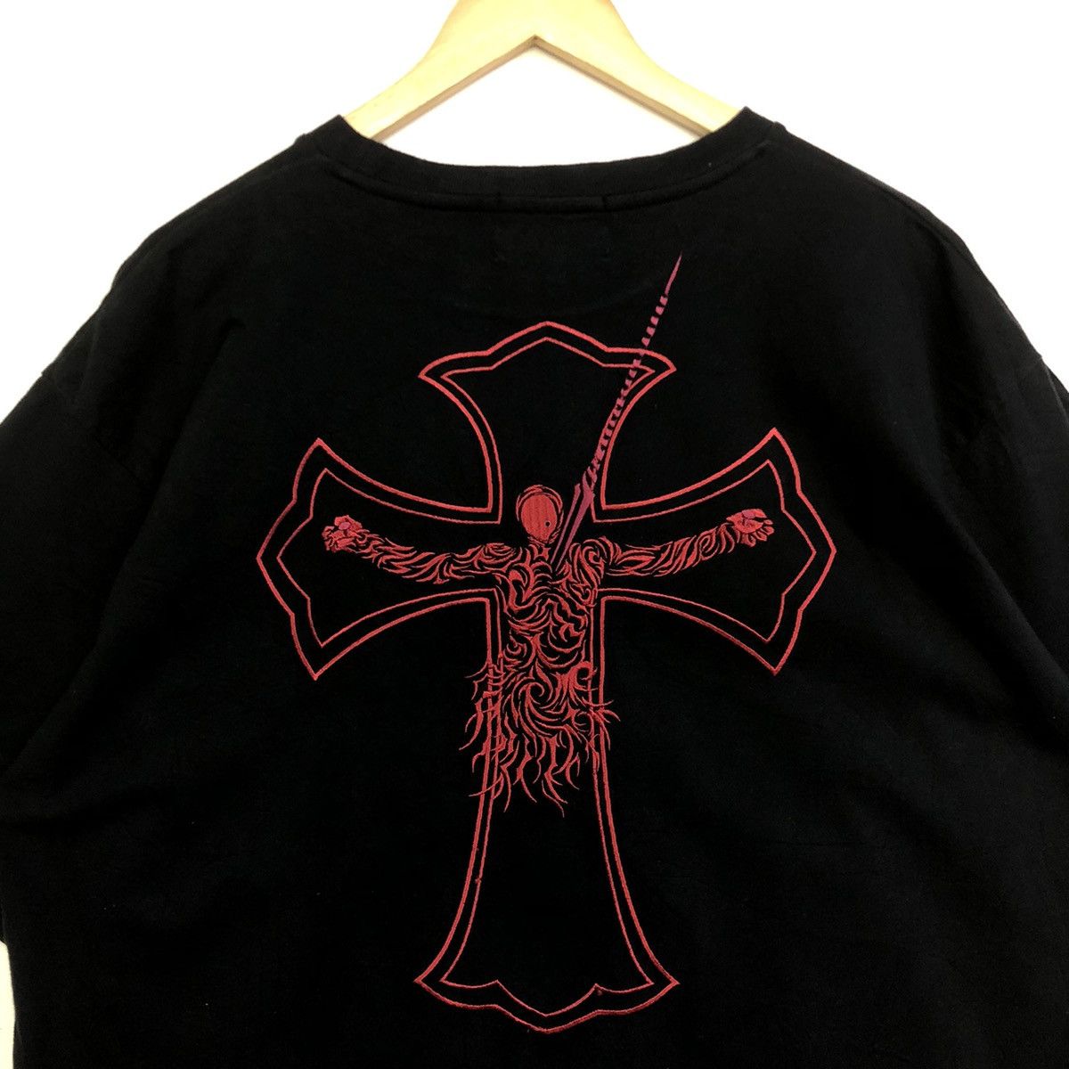 Anime × Japanese Brand Evangelion X Oriental Brand Anime Motive Backhitt Tshirt Size US XL / EU 56 / 4 - 3 Thumbnail