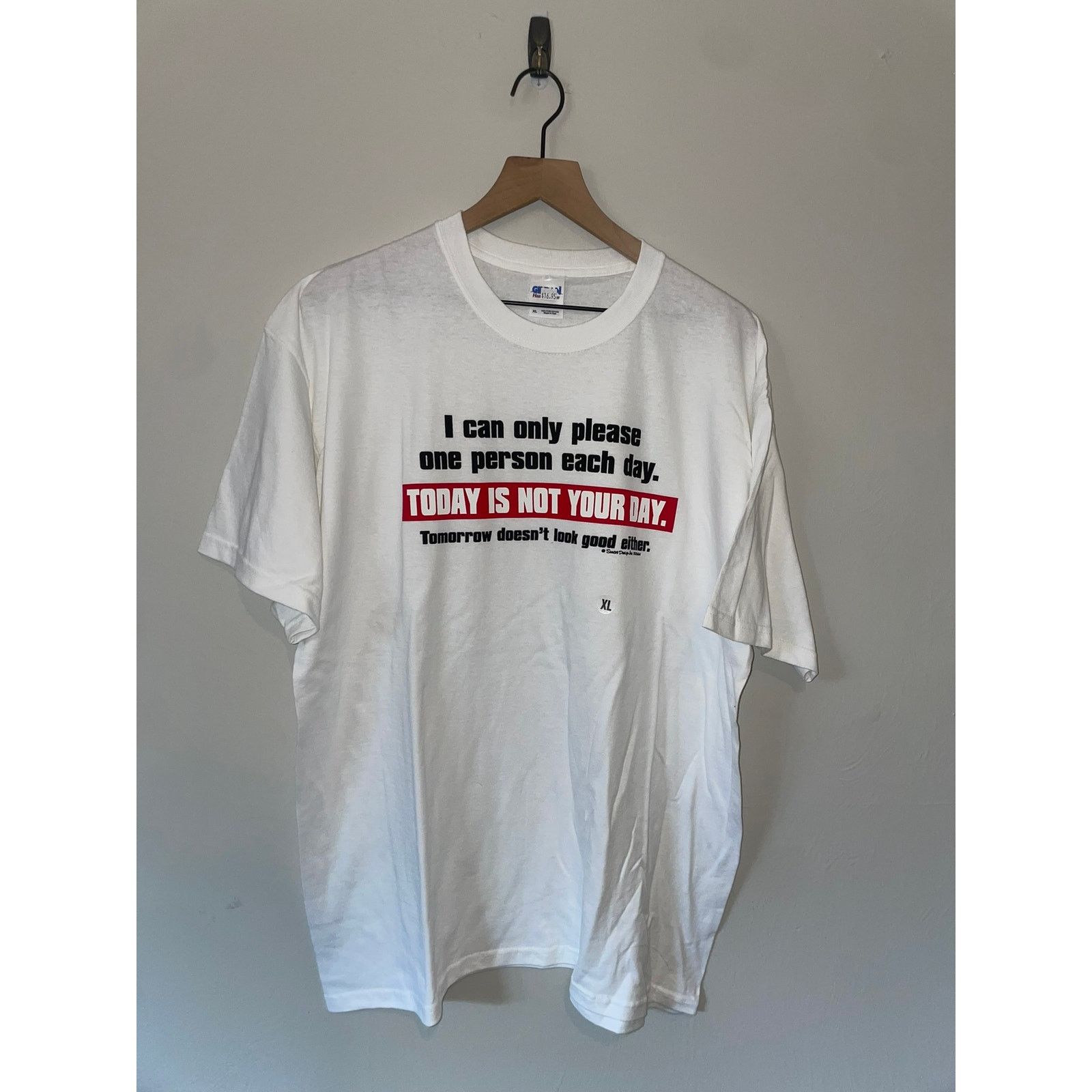 Gildan Y2K Can Only Please 1 Person Each Day Today Joke Shirt XL Size US XL / EU 56 / 4 - 1 Thumbnail