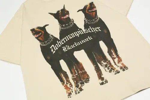 VIBE Doberman Print Graphic T Shirt Size US XL / EU 56 / 4 - 3 Thumbnail