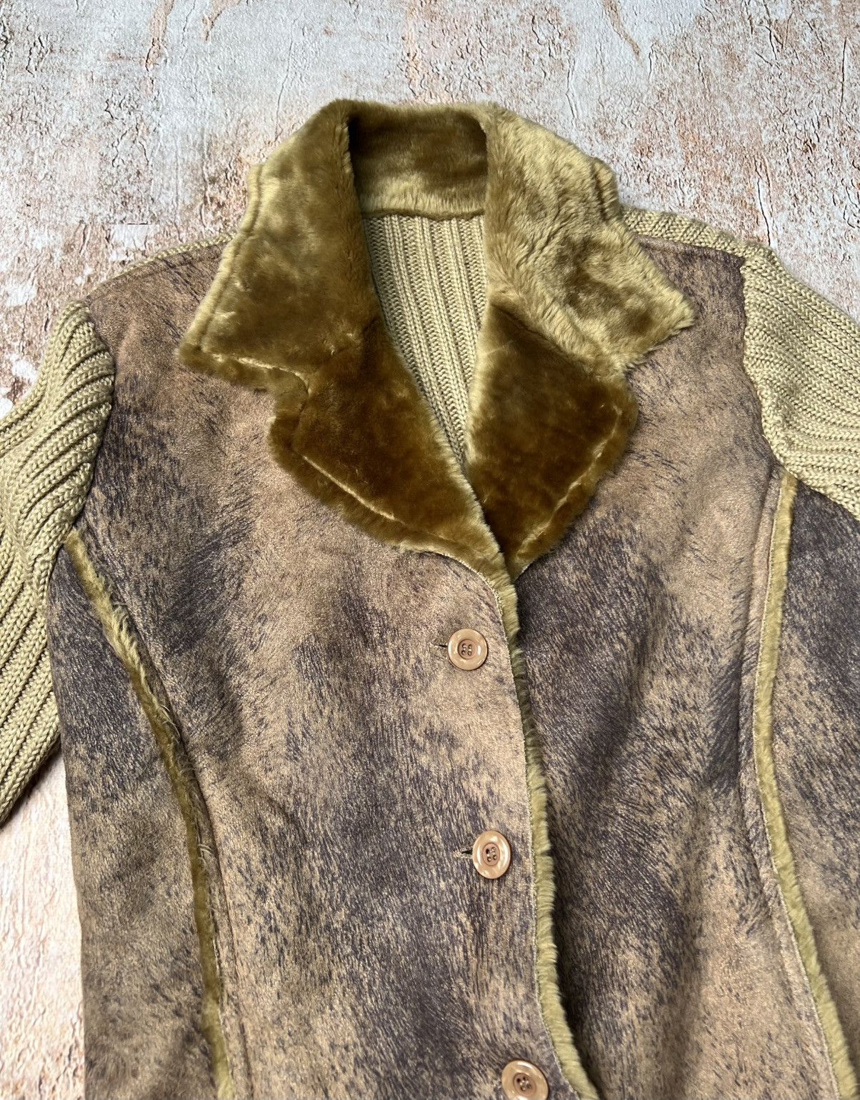 Vintage Vintage hybrid cotton/faux fur long coat Size S / US 4 / IT 40 - 7 Thumbnail